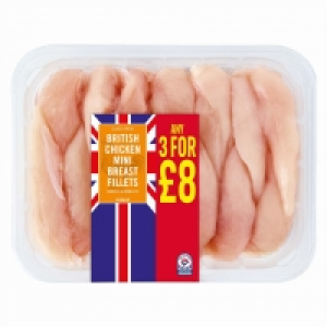 Iceland  Iceland Class A Frsh British Chicken Mini Breast Fillets Ski