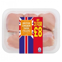 Iceland  Iceland Class A Fresh British Chicken Thigh Fillets Skinless