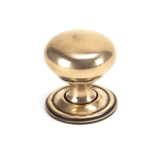 Partridges From The Anvil Anvil Polished Bronze Mushroom Cabinet Knob 32mm - 91950