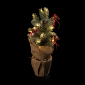 45cm (1 foot 6 inch) LED Warm White Snowy Pine Christmas Tre £5.99