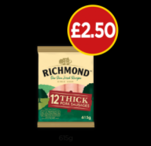 Richmond Thick Sausages £2.50
