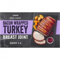 Iceland  Iceland Bacon Wrapped Basted Turkey Breast Joint 525g