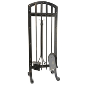 Manor Anvil 5 Piece Companion Set Black - Vintage - Height 6 £39.95