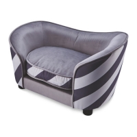 Aldi  Grey Stripe Pet Sofa Bed