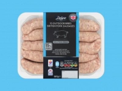 Deluxe 10 Outdoor-Bred British Pork Sausages £2.79