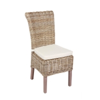 QDStores  Rivera Willow Wicker Chair & Cushion