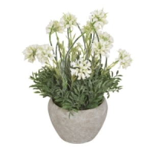 QDStores  Blossom Foliage Pot Cream 38cm