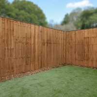 QDStores  Mercia 5ft Flat Top Vertical Hit & Miss Fence Panel
