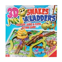 QDStores  3D Snakes And Ladders Family Board Game