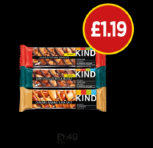 Kind Peanut Butter & Dark Chocolate Bar, Dark Chocolate, Nut £1.19