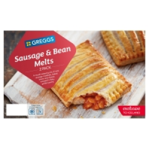 Greggs 2 Sausage & Bean Melts 308g £2.00