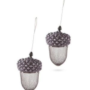Acorn Bird Feeder Grey 2 Pack