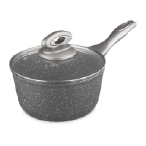 Grey 18cm Marble Effect Saucepan