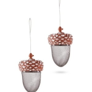 Acorn Bird Feeder Brown 2 Pack