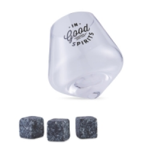 Whisky Glass & Whisky Stones Set