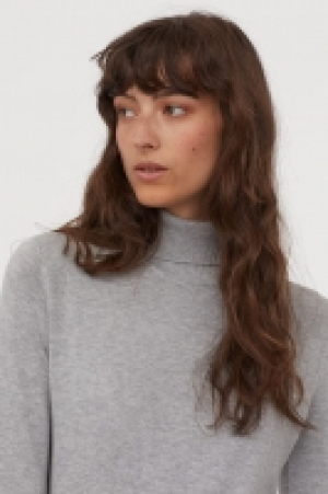 Fine-knit polo-neck jumper £7.00