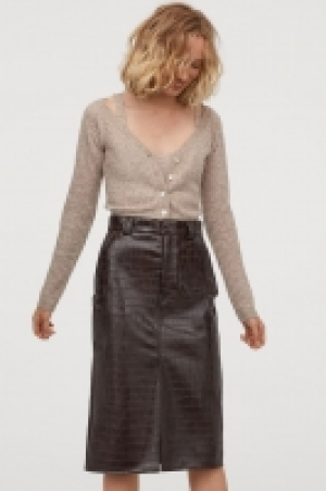 Imitation leather skirt £20.00