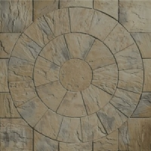 Marshalls Heritage Paving Circle Kit Weathered Yorkstone