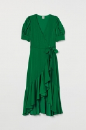 Satin wrap dress £20.00
