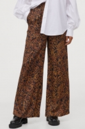 Wide satin trousers £12.00