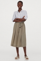 HM  Lyocell-blend paper bag skirt