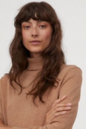Fine-knit polo-neck jumper £6.00