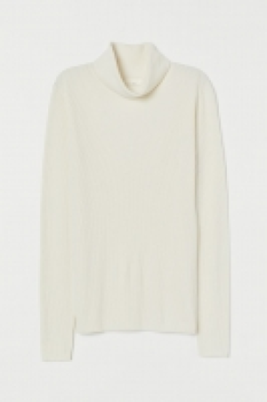 Rib-knit polo-neck jumper £9.00
