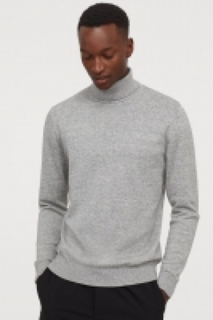 Fine-knit polo-neck jumper £10.00