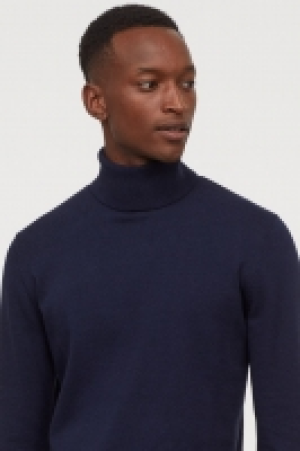 Fine-knit polo-neck jumper £12.00