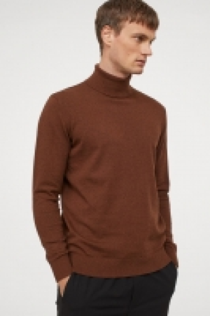 Fine-knit polo-neck jumper £11.00