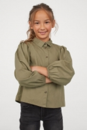 Puff-sleeved cotton blouse £6.00
