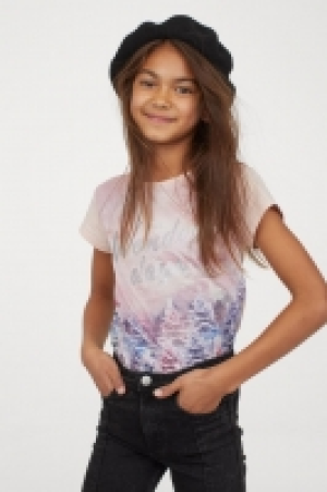 Printed jersey top £4.00
