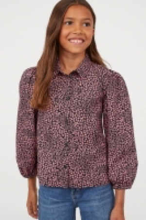 Puff-sleeved cotton blouse £5.00
