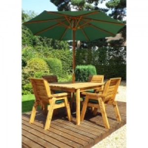 Charles Taylor Four Seater Square Table Set Green