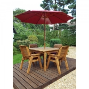 Charles Taylor Four Seater Square Table Set Burg