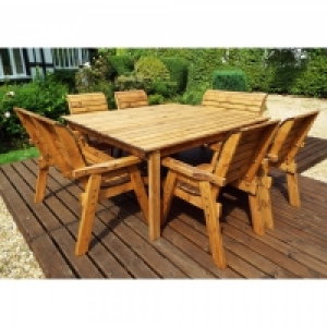 Charles Taylor Eight Seater Square Set Green