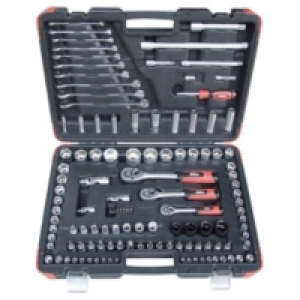 Hilka Pro Dr Socket Set 120 pce 1/4 Inch 3/8 Inch & 1/2 Inch