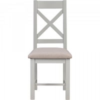 JTF  Chatsworth Grey Dining Chairs Cross Back Set of 2