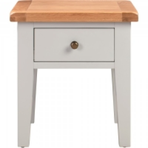 JTF  Chatsworth Grey Side Table with Drawer