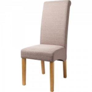 London Linen Dining Chairs Stone Set of 2