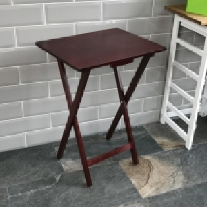Home Vida Folding Snack Table Mahogany