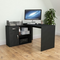 JTF  Vida Designs Longton Computer Desk Black