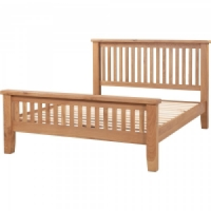 Chatsworth Oak King Size Bed Straight Frame