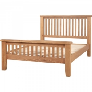 Chatsworth Oak Double Bed Straight Frame