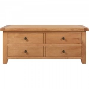 Chatsworth Oak Storage Coffee Table with 4 Drawers