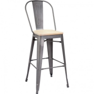 JTF  Salford Metal Bar Stool Natural