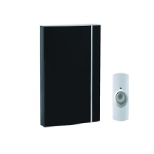 Wirefree Door Bell Chime Black