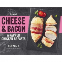 Iceland  Cheese and Bacon Wrapped Chicken Breasts 380g