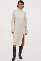 HM  Knitted polo-neck dress