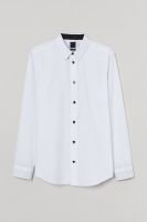 HM  Cotton-blend shirt Slim fit